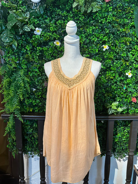 Embroidered Tank Top