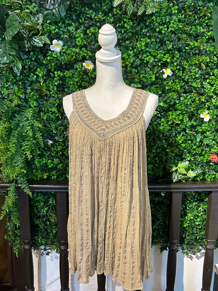 Embroidered Tank Top