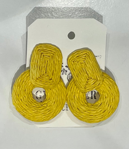 Woven Circle Earrings