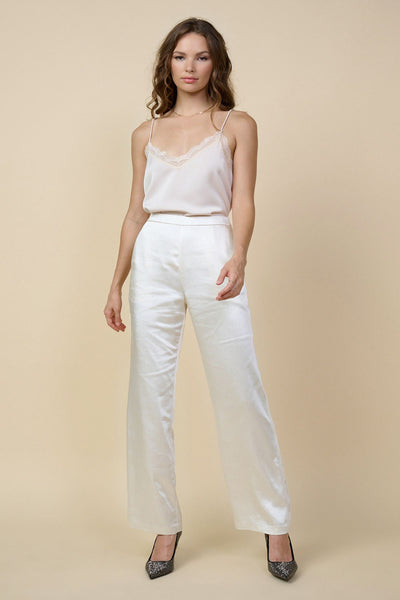 Brown Satin Trousers