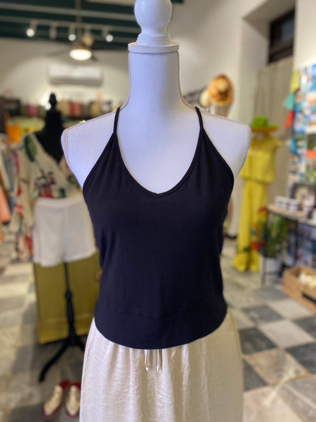 Commune Black Spaghetti Strap Top