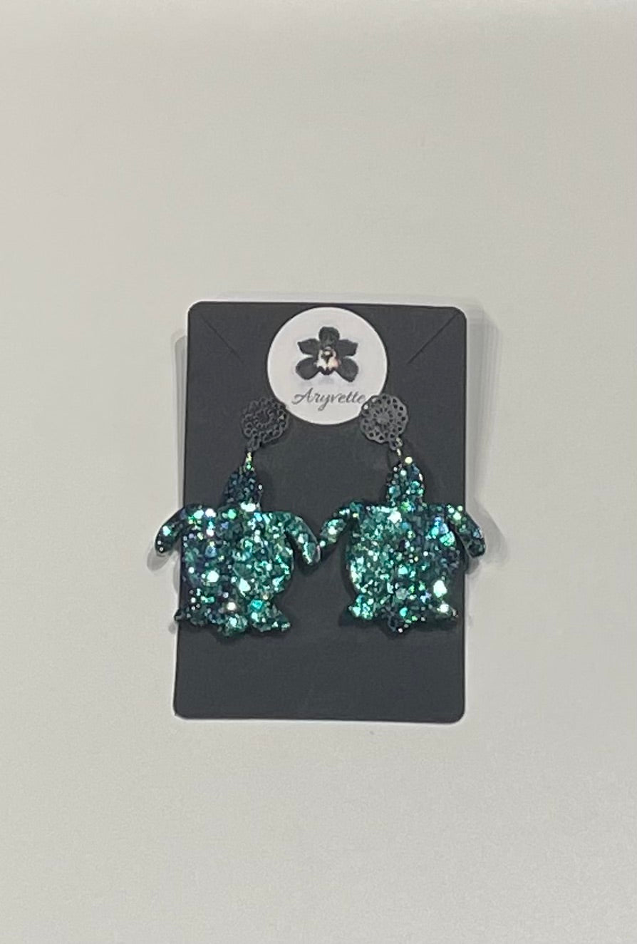 Locally Made Sea Turtle Earrings