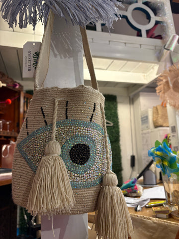 Evil Eye Bucket Bag