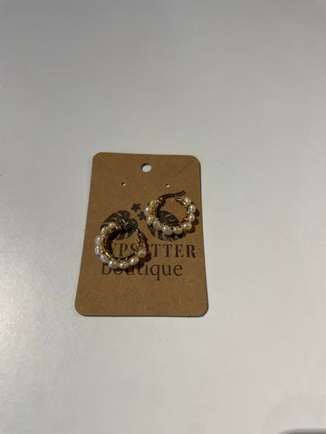 Local Pearl Hoop Earrings