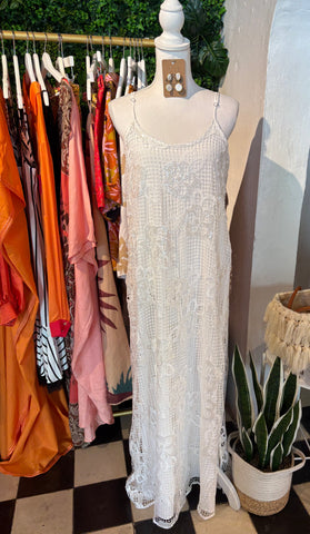 Floral Sequence Maxi Dress