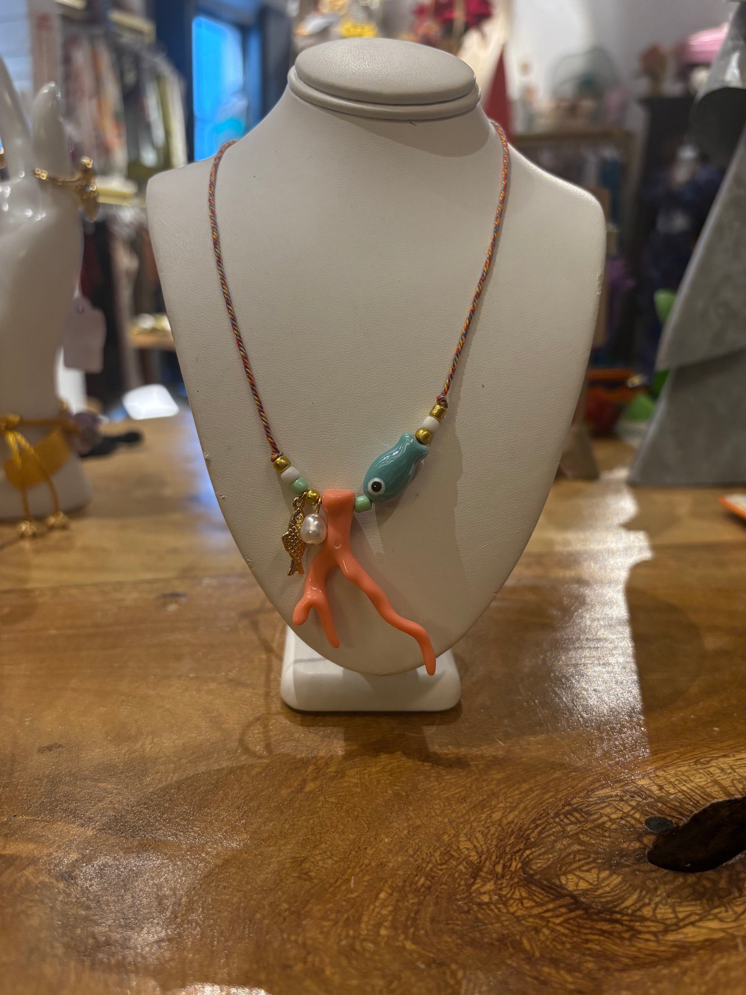 Coral Rope Necklace