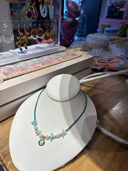 Stone Charm Necklace