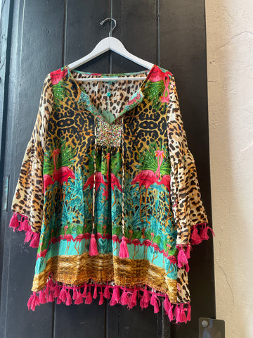 Italian Tassel Blouse