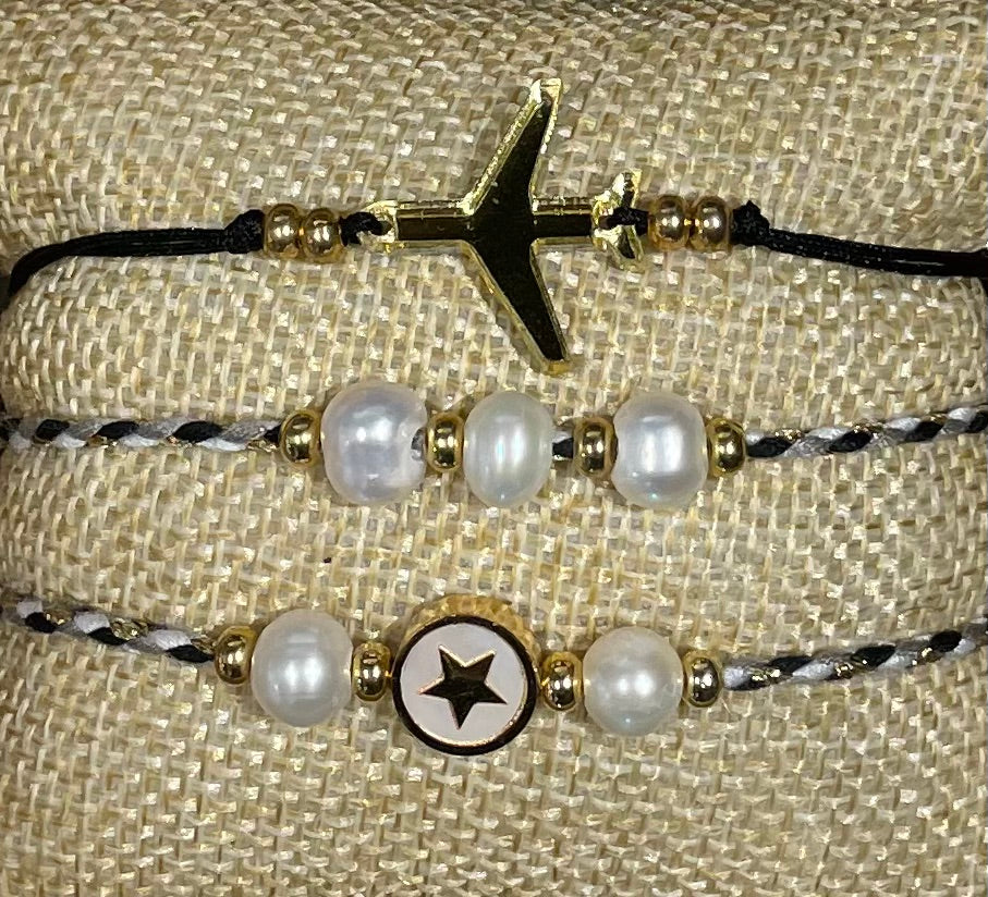 Locally Made Black&Gold Bracelet