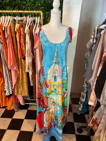 VSJ Print Maxi Dress