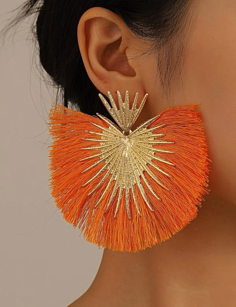 Tassel Fan Earrings