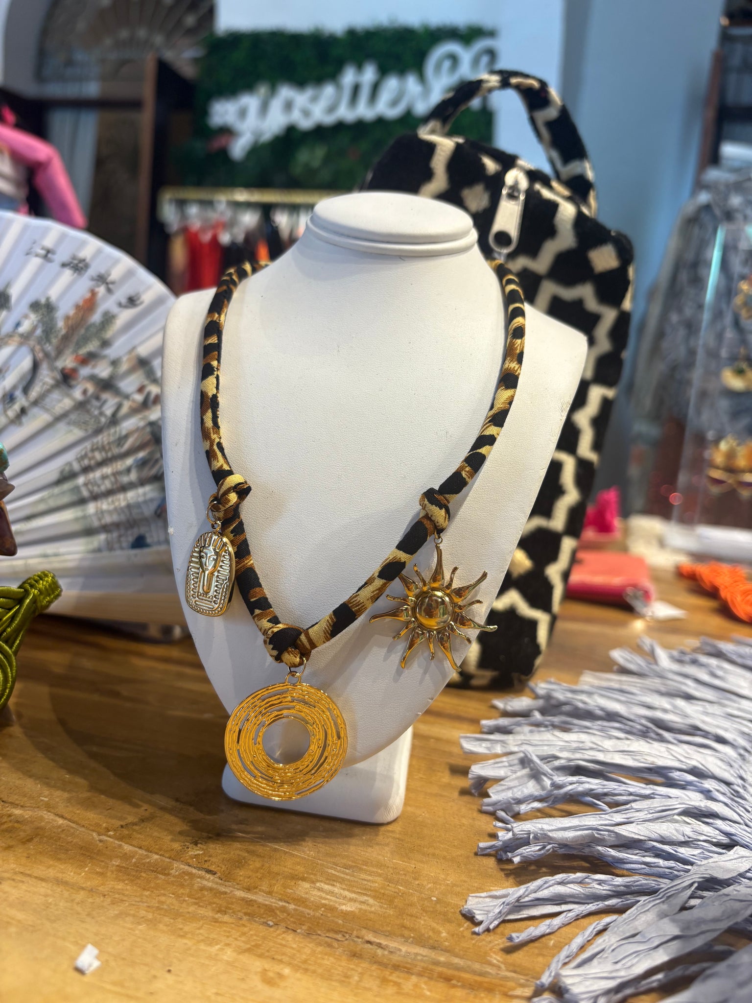 Cheetah Charm Necklace