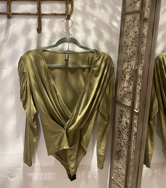 Satin Long Sleeve Onesie