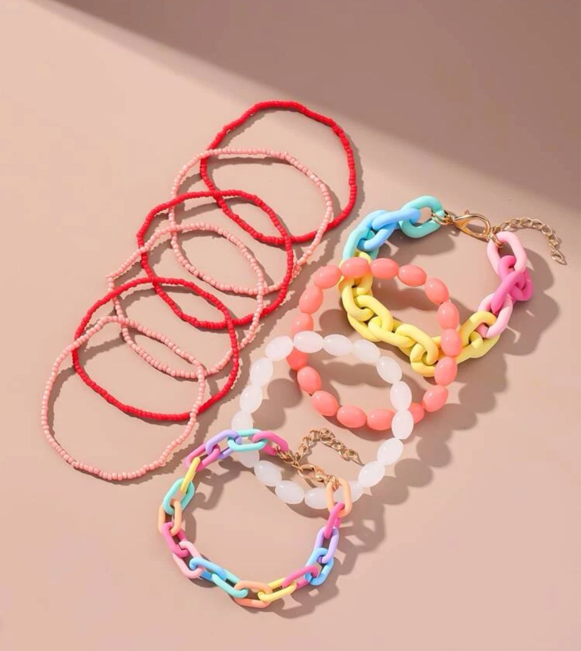 Rainbow Link Bracelet