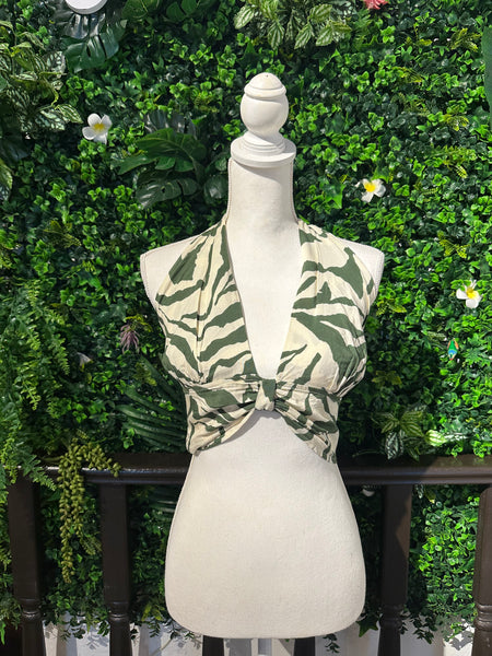 Turkey Halter Crop Top