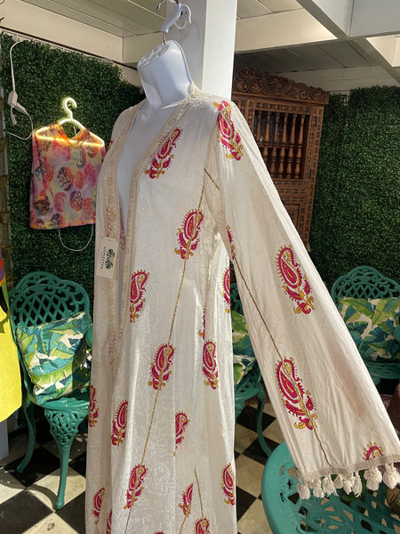 Paisley Maxi Kimono