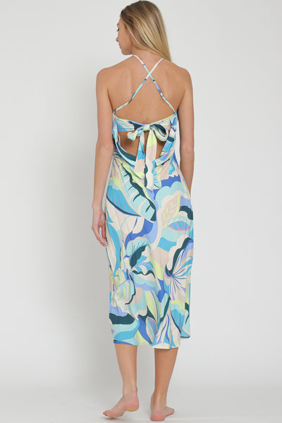 Aakaa Halter Midi Dress