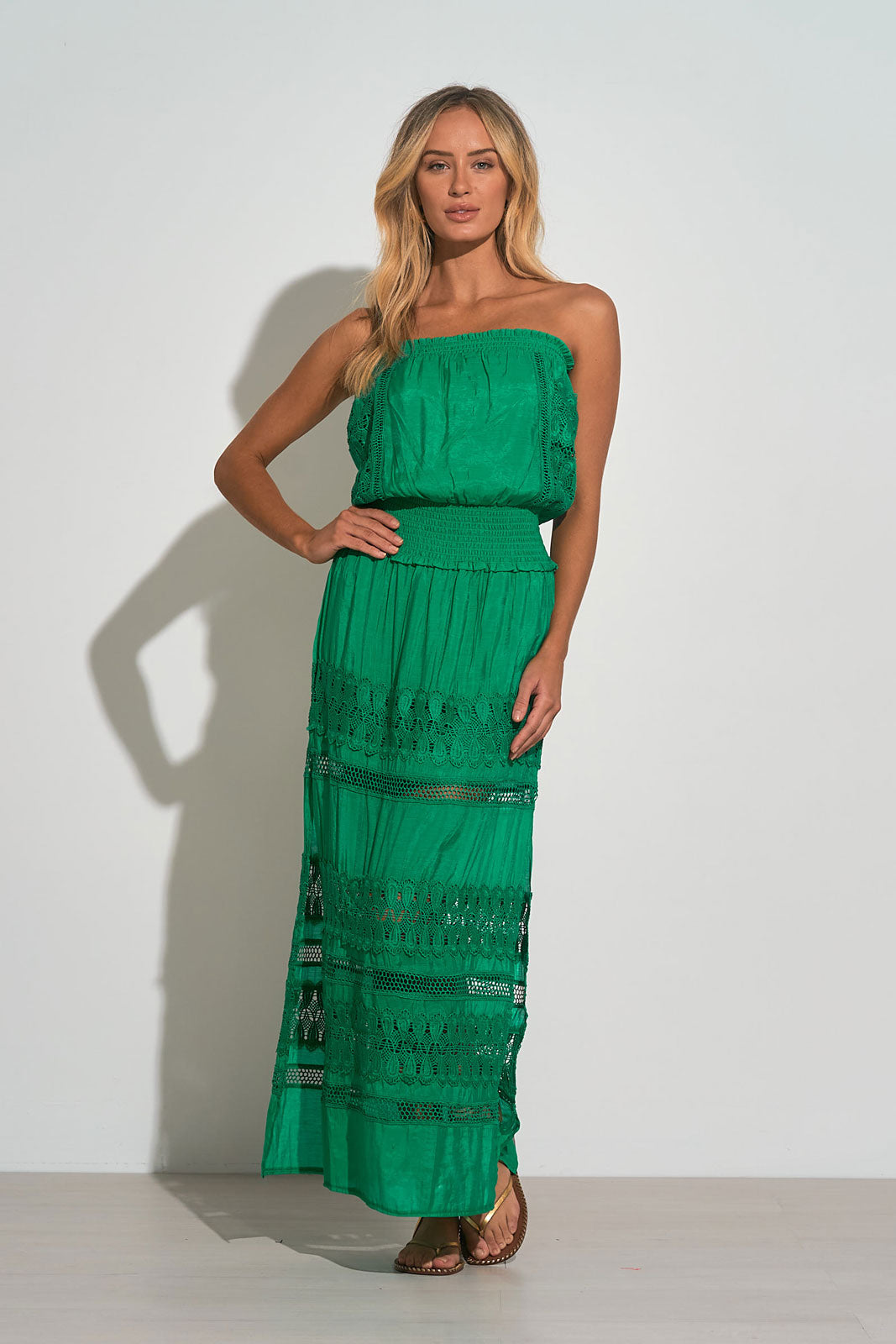 Elan Green Maxi Dress