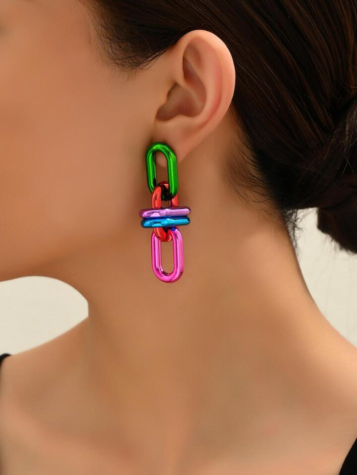 Multicolor Link Earrings