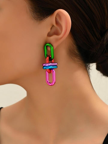 Multicolor Link Earrings