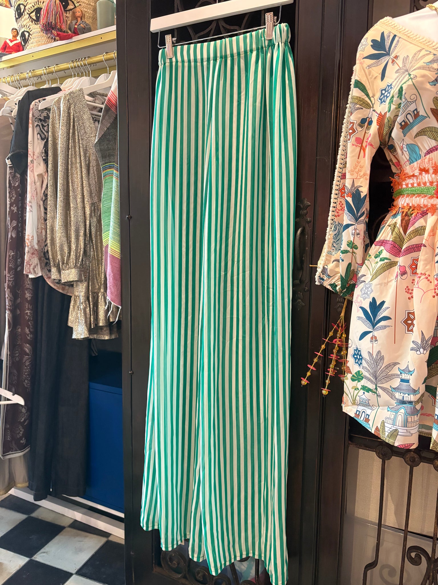 Sheer Stripped Pants