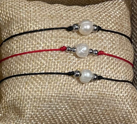 Locally Made Single Pearl Bracelet