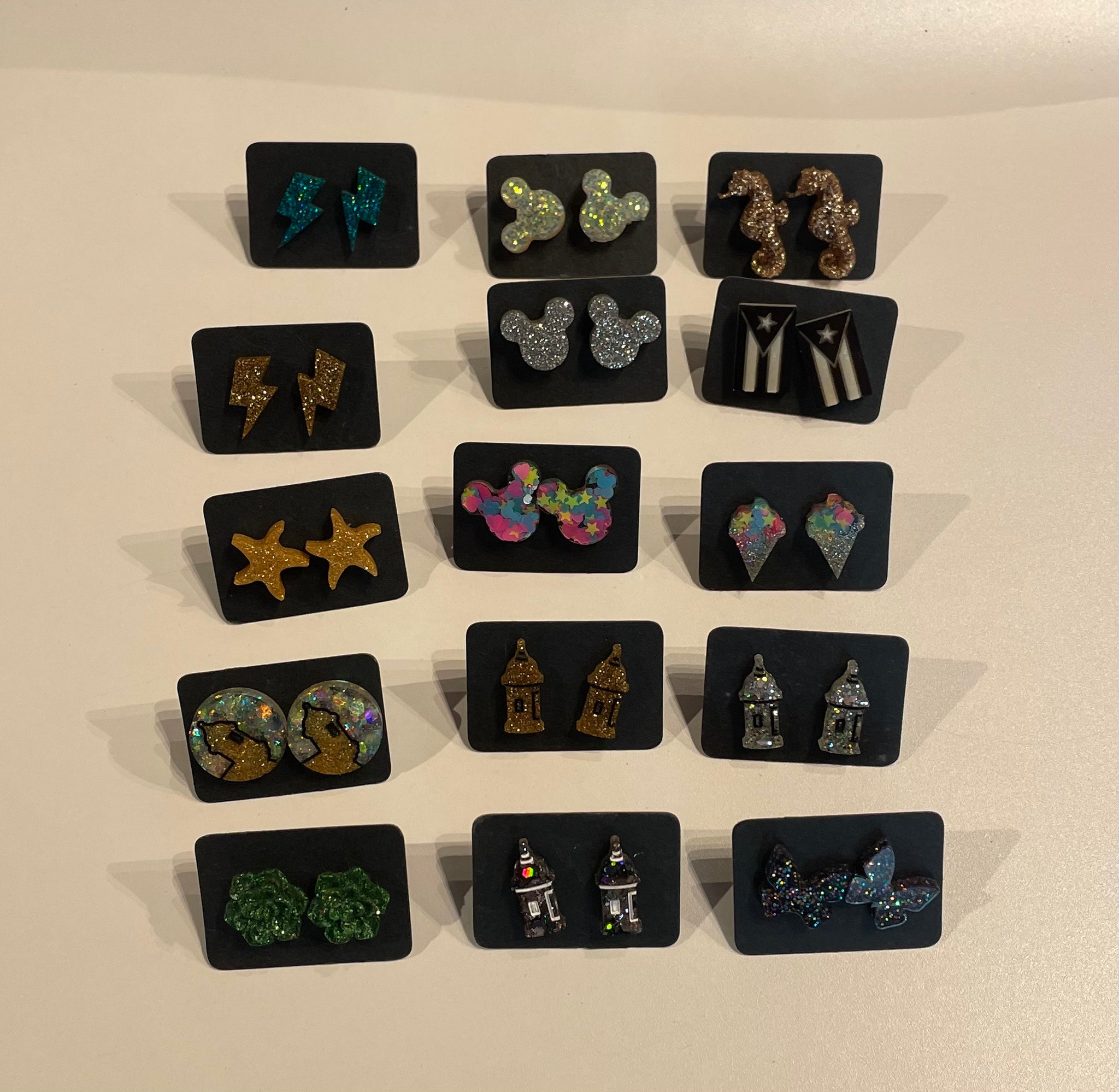 Locally Made Resin Stud Earrings