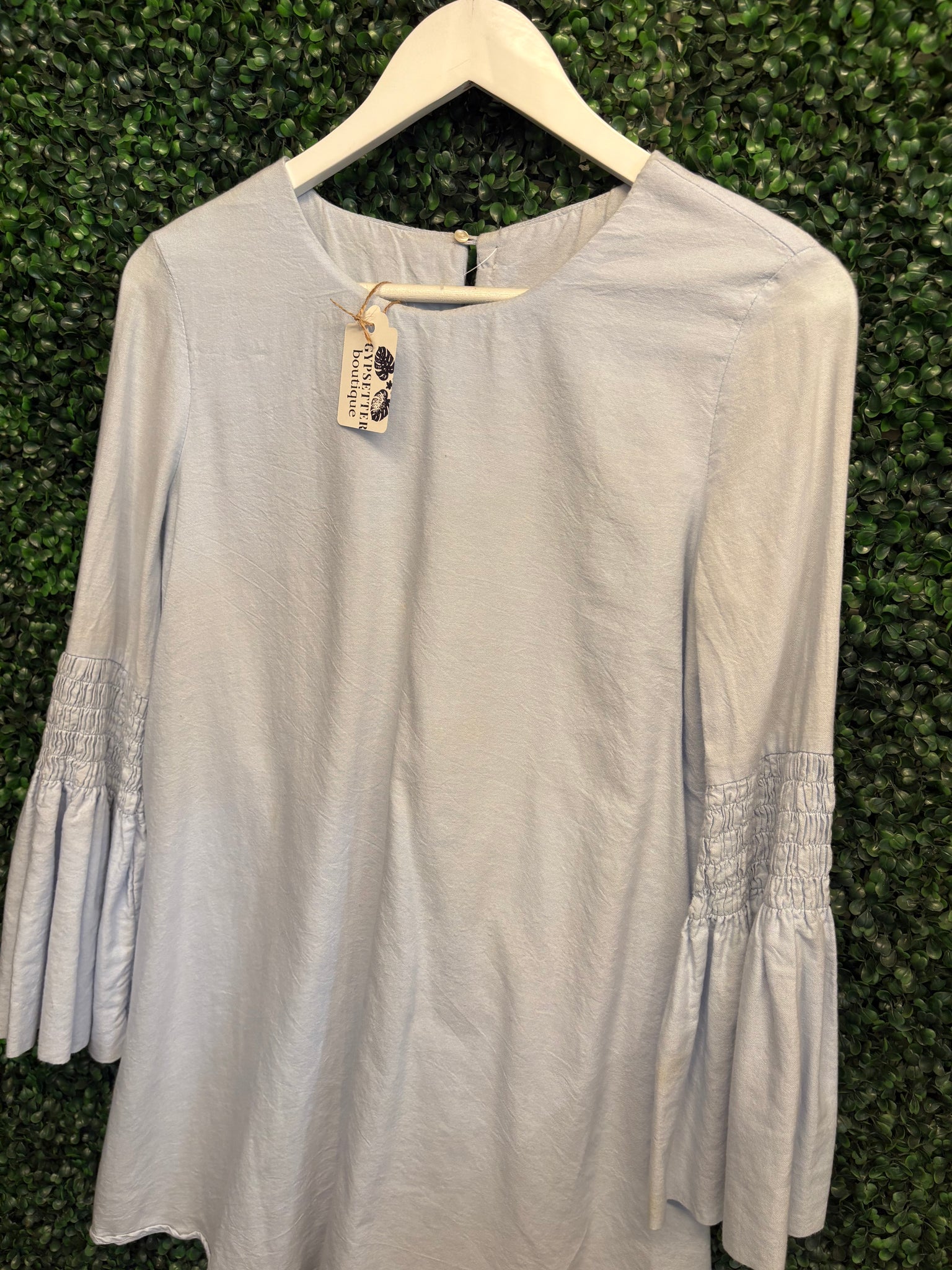 Pale Blue Midi Kimono