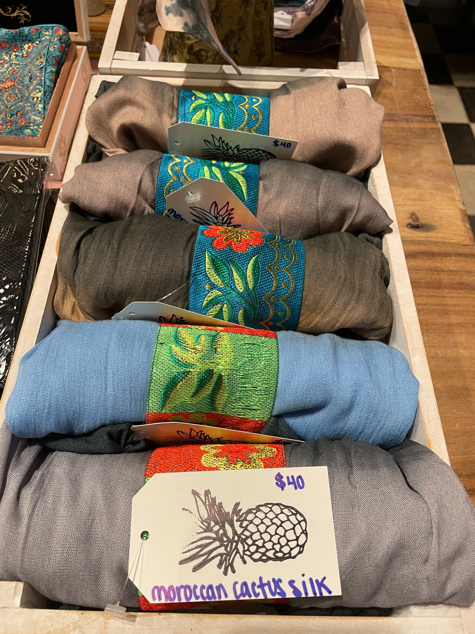 Moroccan Cactus Silk Shaws