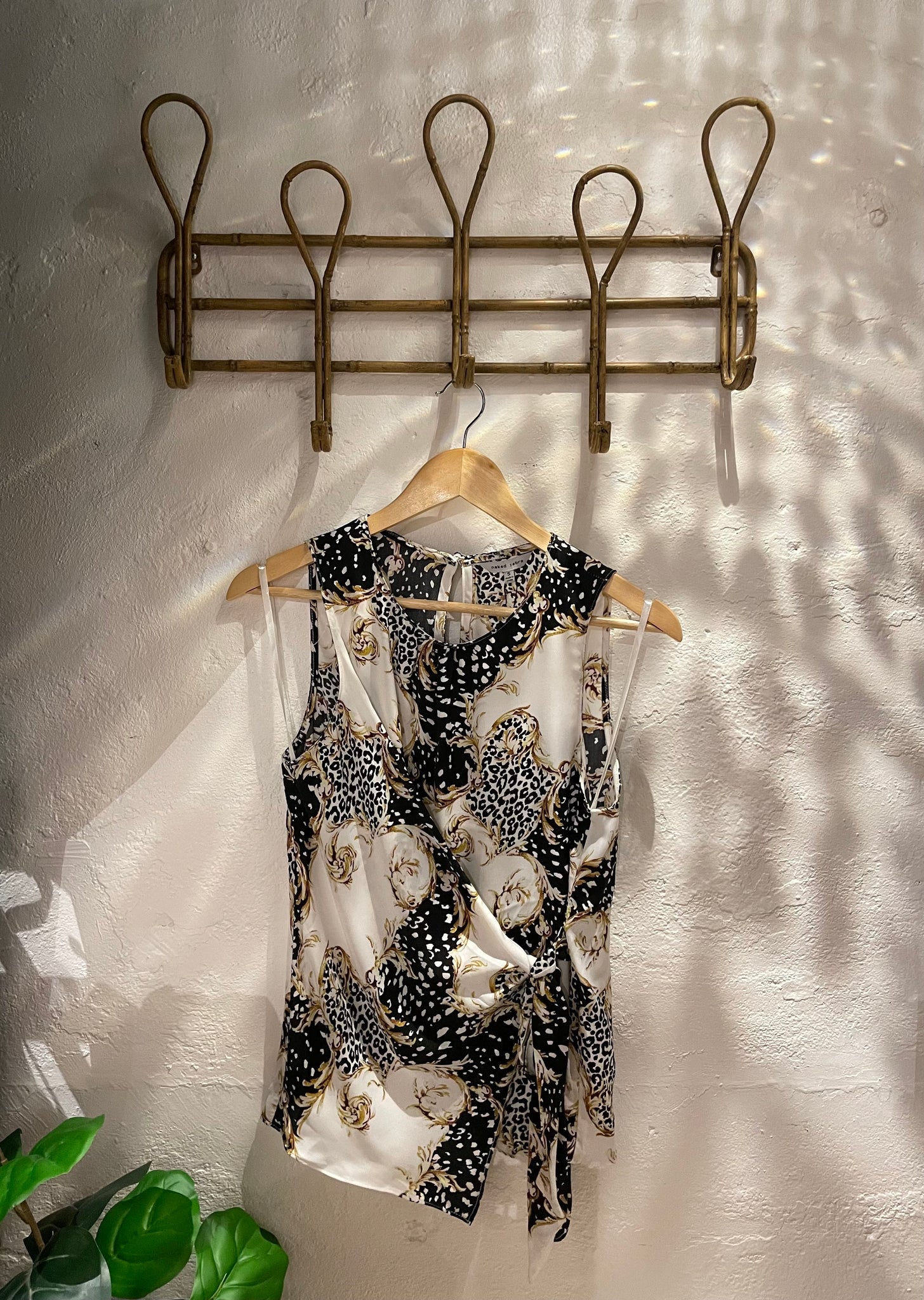 Naked Zebra Cheetah&Gold Tank Top