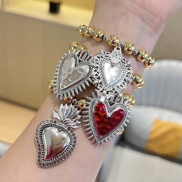 Silver Heart Bracelet