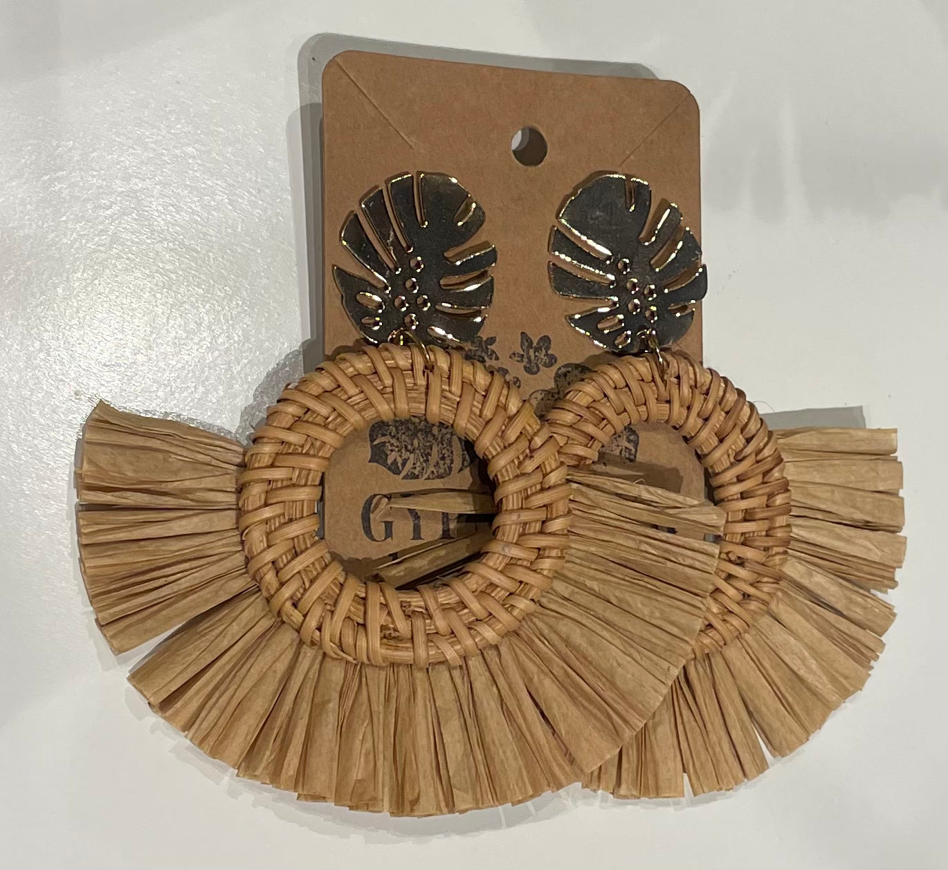 Silver Leaf Woven Fanned Earrings