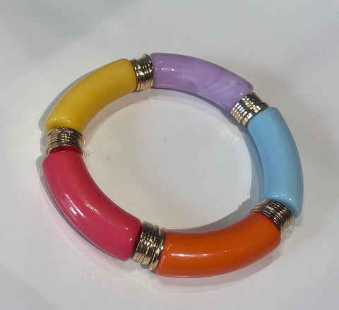 Thick Multicolor Marble Bracelet