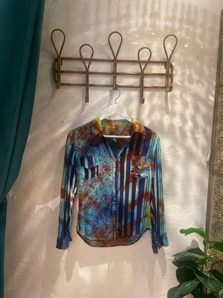Hippie Tye Die Button Up Shirt