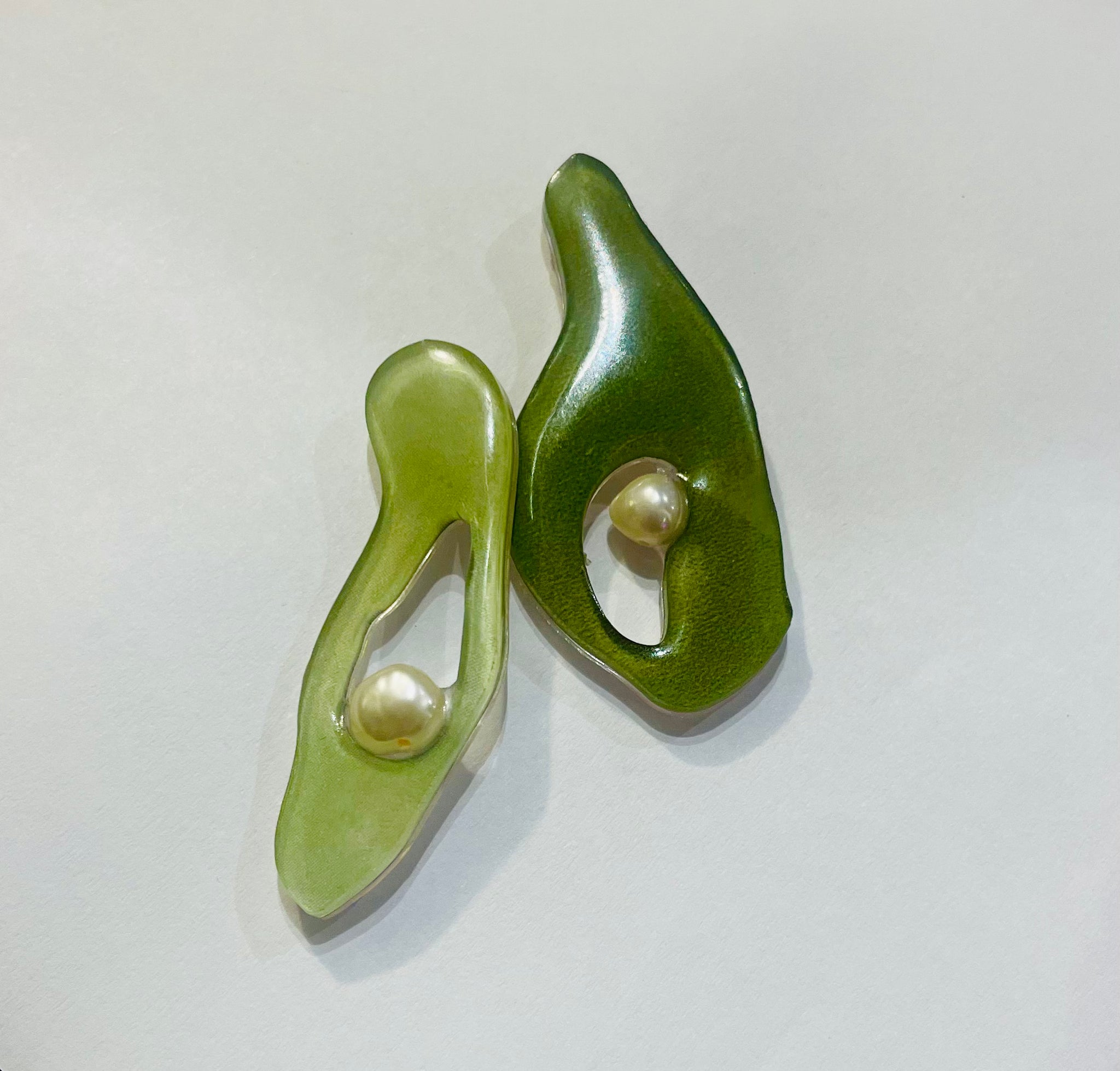 Marble Like Earrings