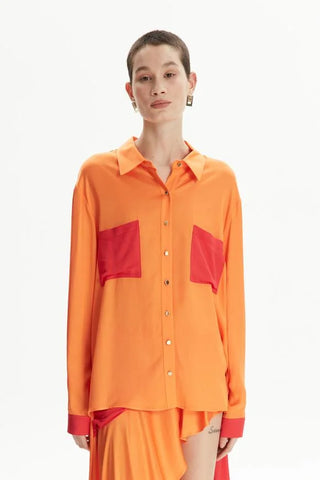 adL Orange Long Sleeve Bluz