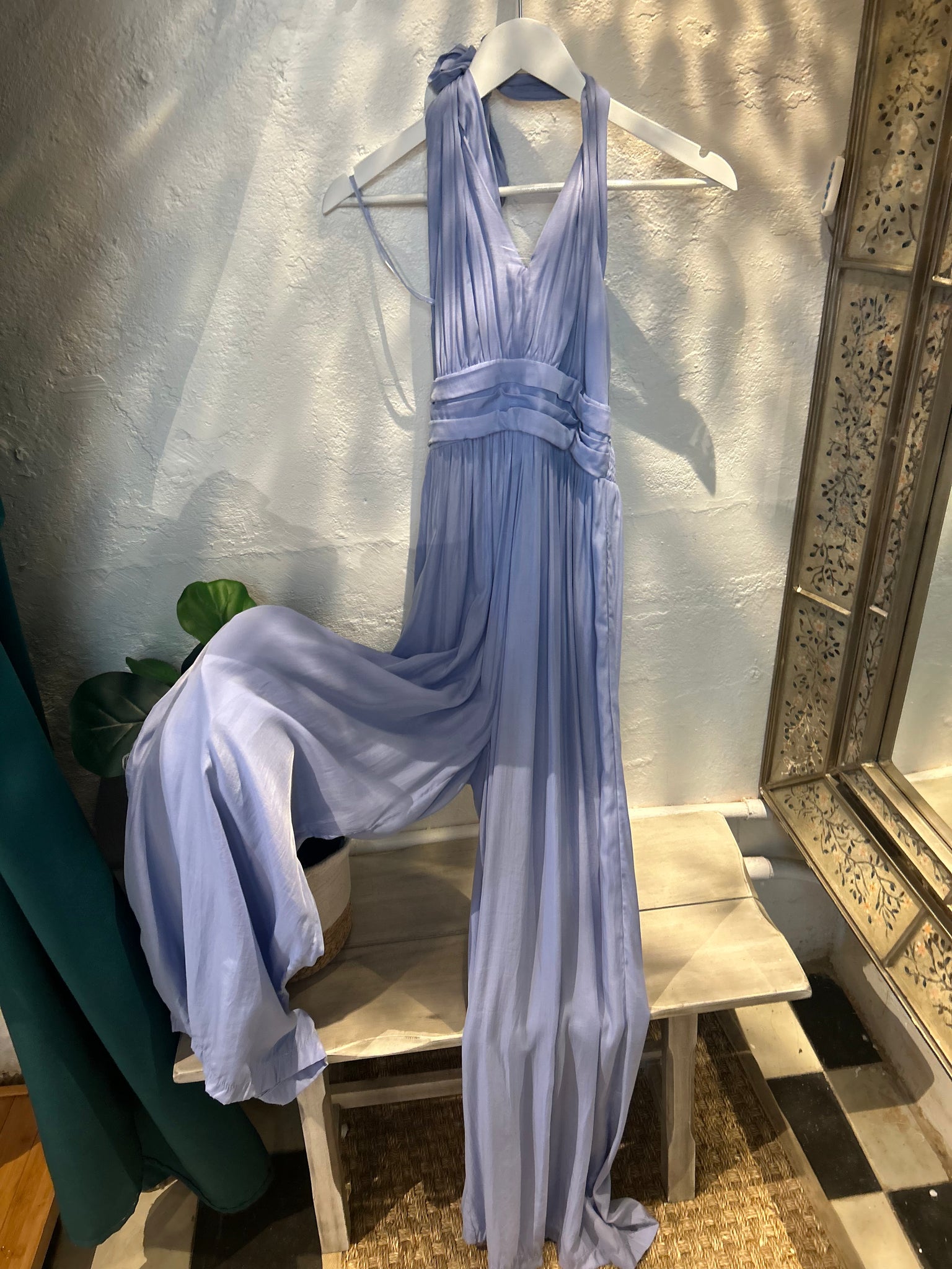 Halter Romper dress lilac violet purple