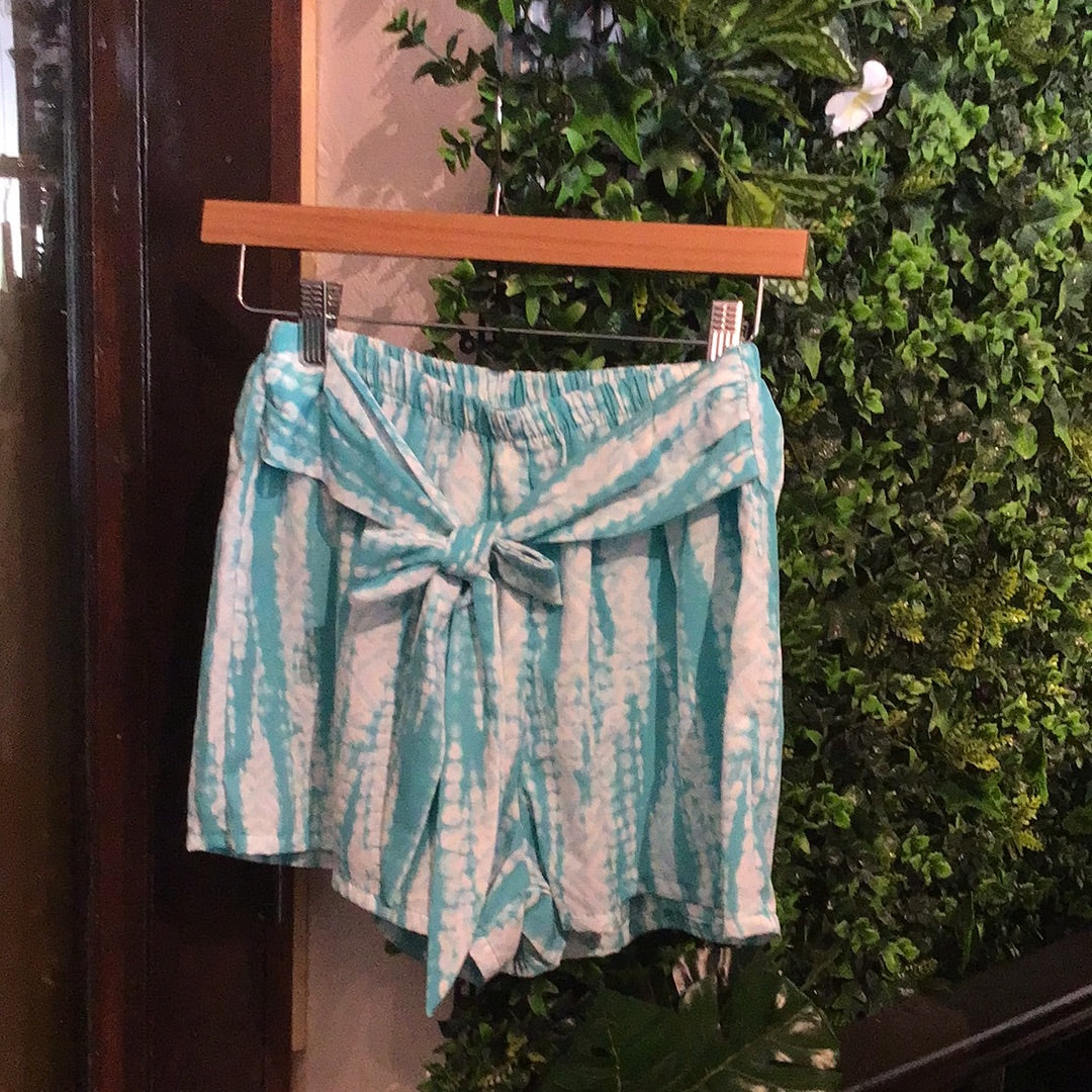 Blue Tie Dye Shorts