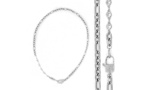 18" chain with square CZ clasp