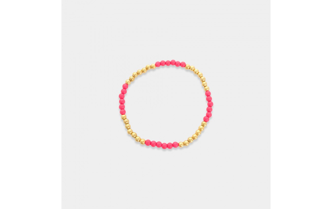 Gold & Colored Beaded Bracelet