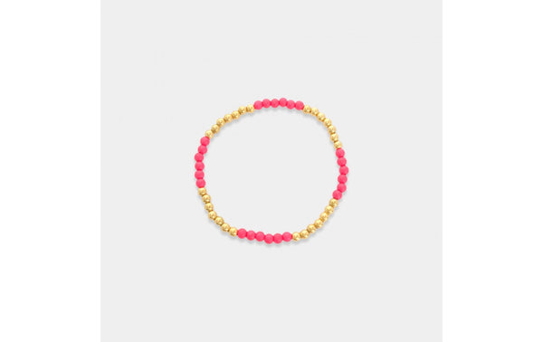 Gold & Colored Beaded Bracelet