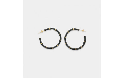 Bamboo Hoop Earrings