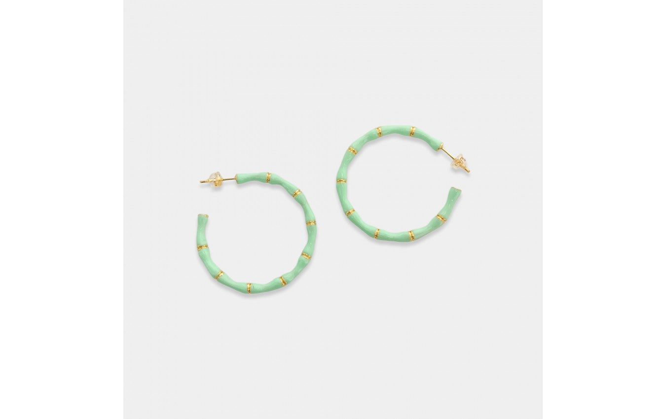 Bamboo Hoop Earrings