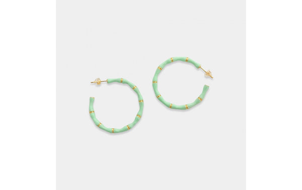 Bamboo Hoop Earrings