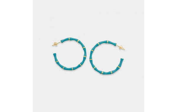 Bamboo Hoop Earrings