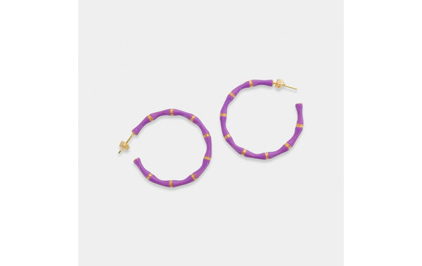 Bamboo Hoop Earrings