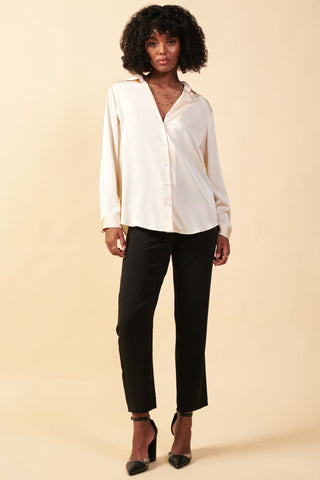 Button-down blouse