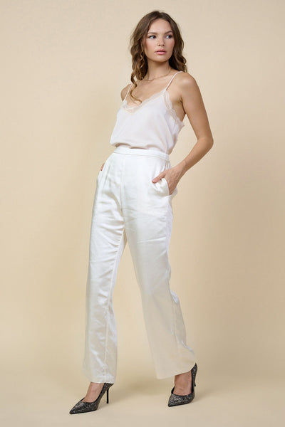 Brown Satin Trousers