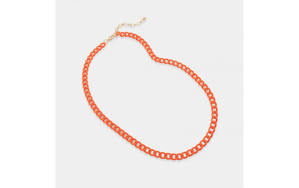 16" Enamel Curb Chain Necklace