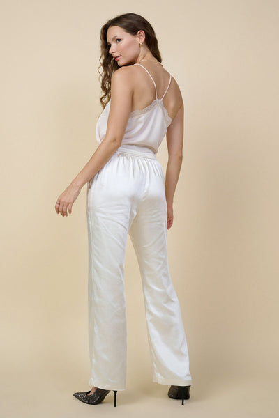 Brown Satin Trousers